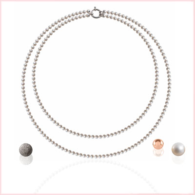Collane seta-fili di perla