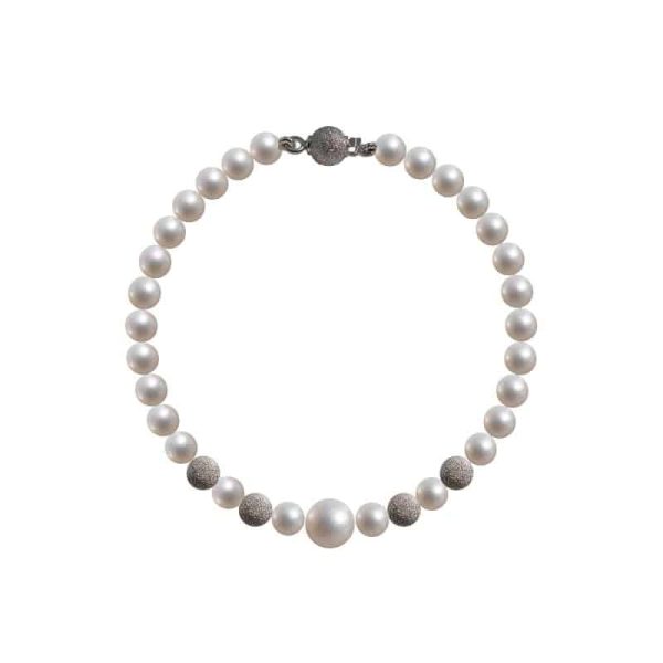 Bracciale perle Seta con inserti in oro18kt   B 17