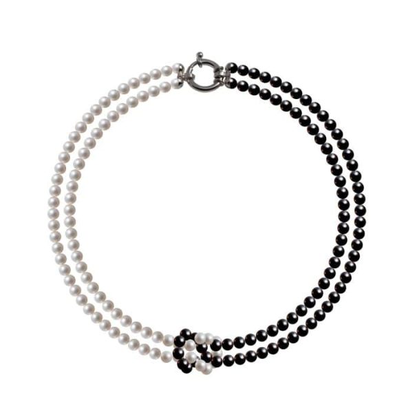 Collana Perle nodo d'amore e oro18kt  B40