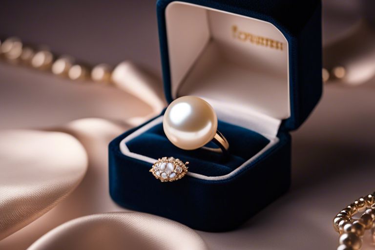 anello con perla