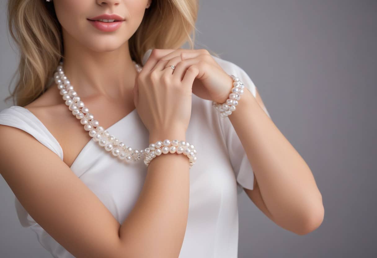 Bracciali in perle naturali