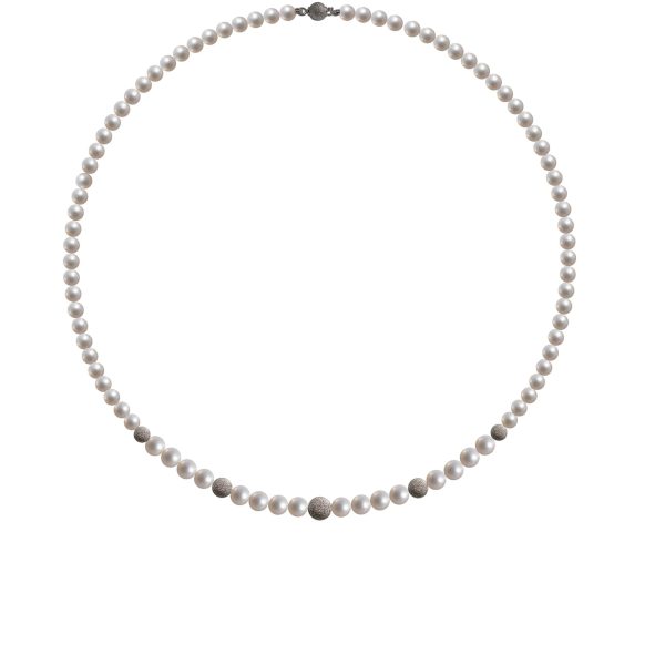 Collana Perle naturali e oro 18kt    B19