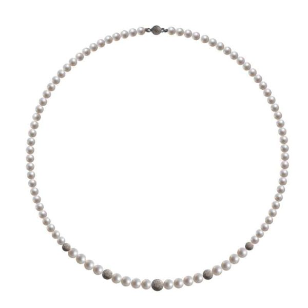 Collana Perle naturali e oro 18kt    B19