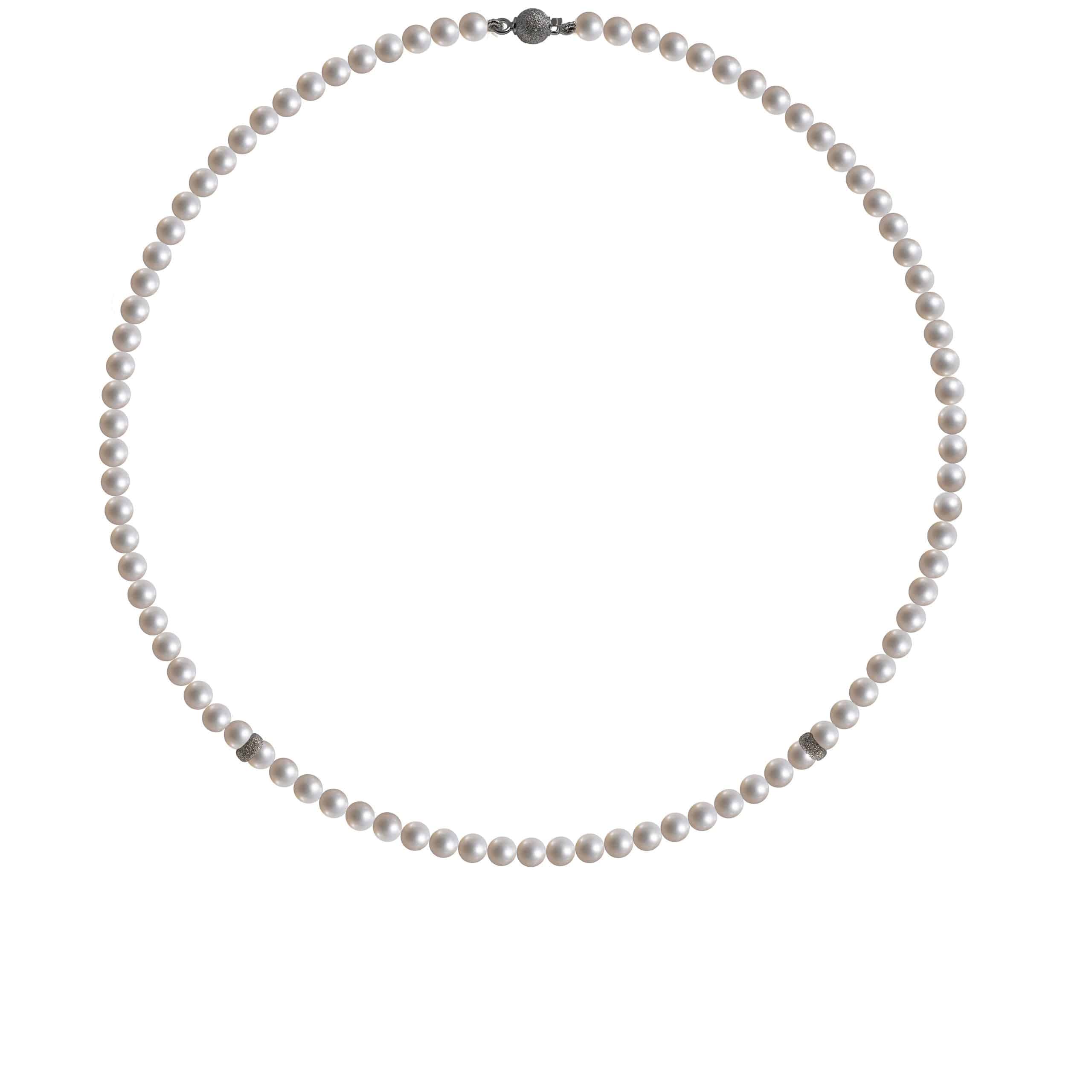 Collana perle naturali ed oro 18kt B18