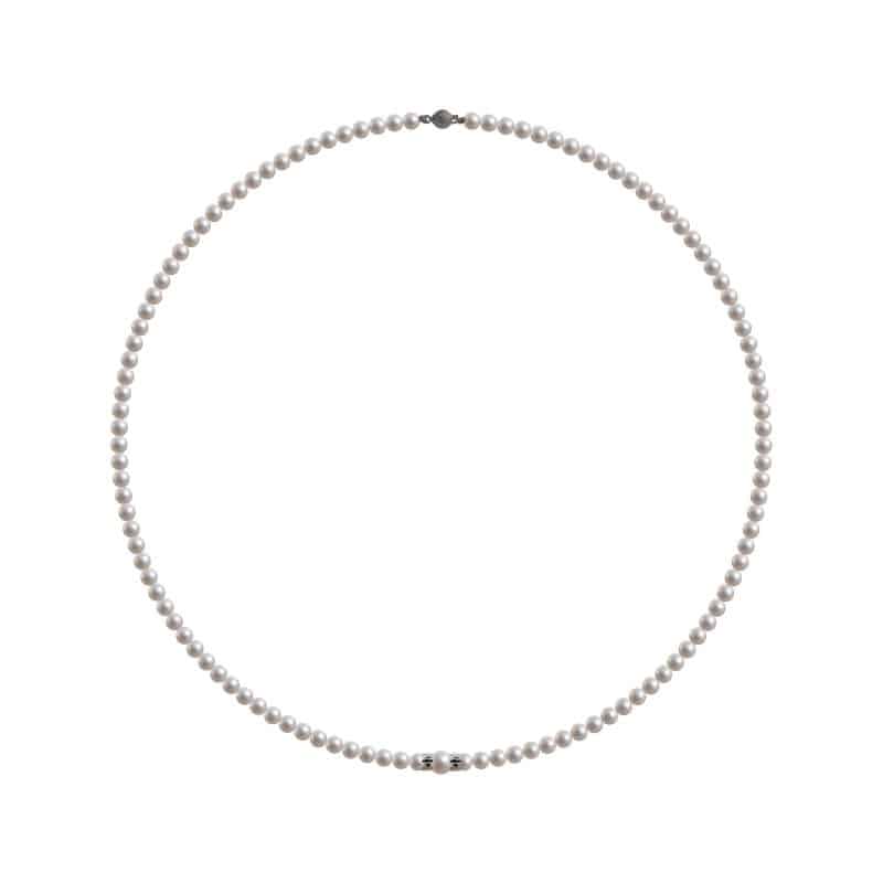 Collana perle naturali ed oro 18kt B21