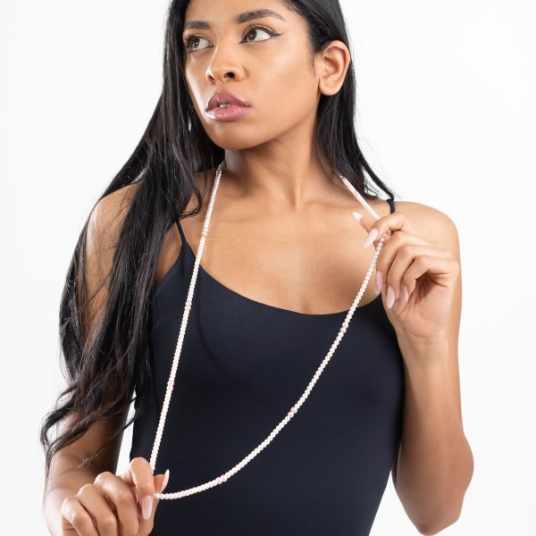 Collana di perle bianche naturali senza chiusura